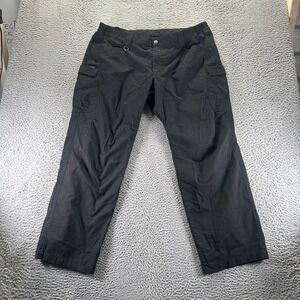 CQR Tesla Gear Pant Womens 18 Black Cotton Cargo Straight Leg Stretch Workwear